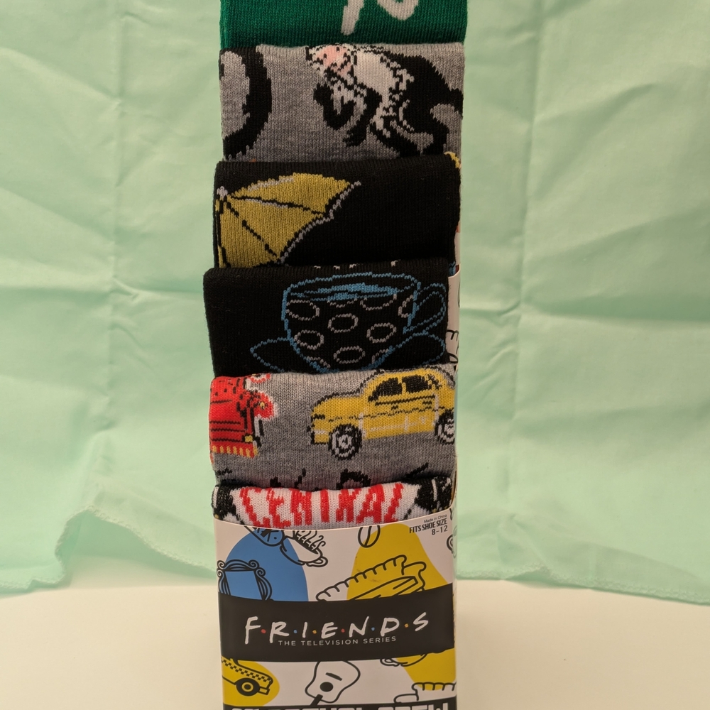 Friends Themed Socks Set 5 New